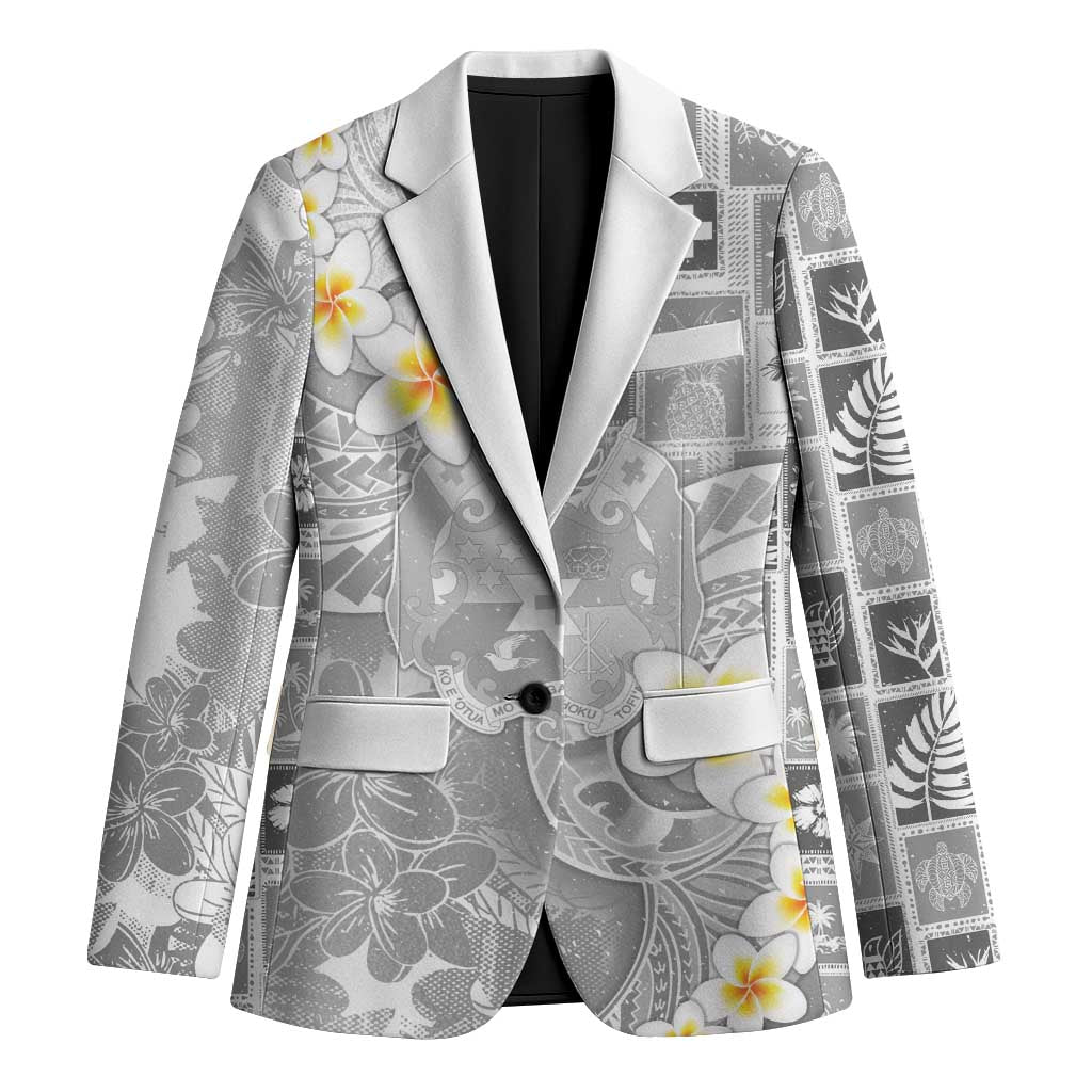 Tonga Christmas Blazer Kilisimasi Fiefia Retro Style White - Polynesian Pride