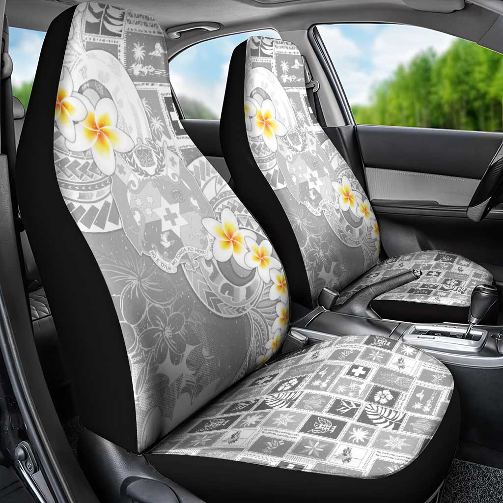 Tonga Christmas Car Seat Cover Kilisimasi Fiefia Retro Style White - Polynesian Pride