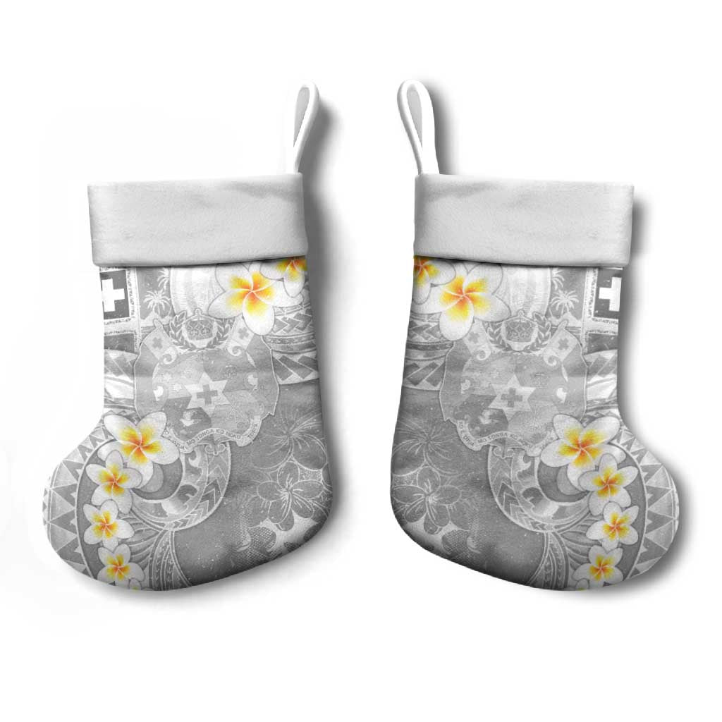 Tonga Christmas Stocking Kilisimasi Fiefia Retro Style White - Polynesian Pride