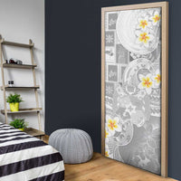 Tonga Christmas Door Cover Kilisimasi Fiefia Retro Style White - Polynesian Pride