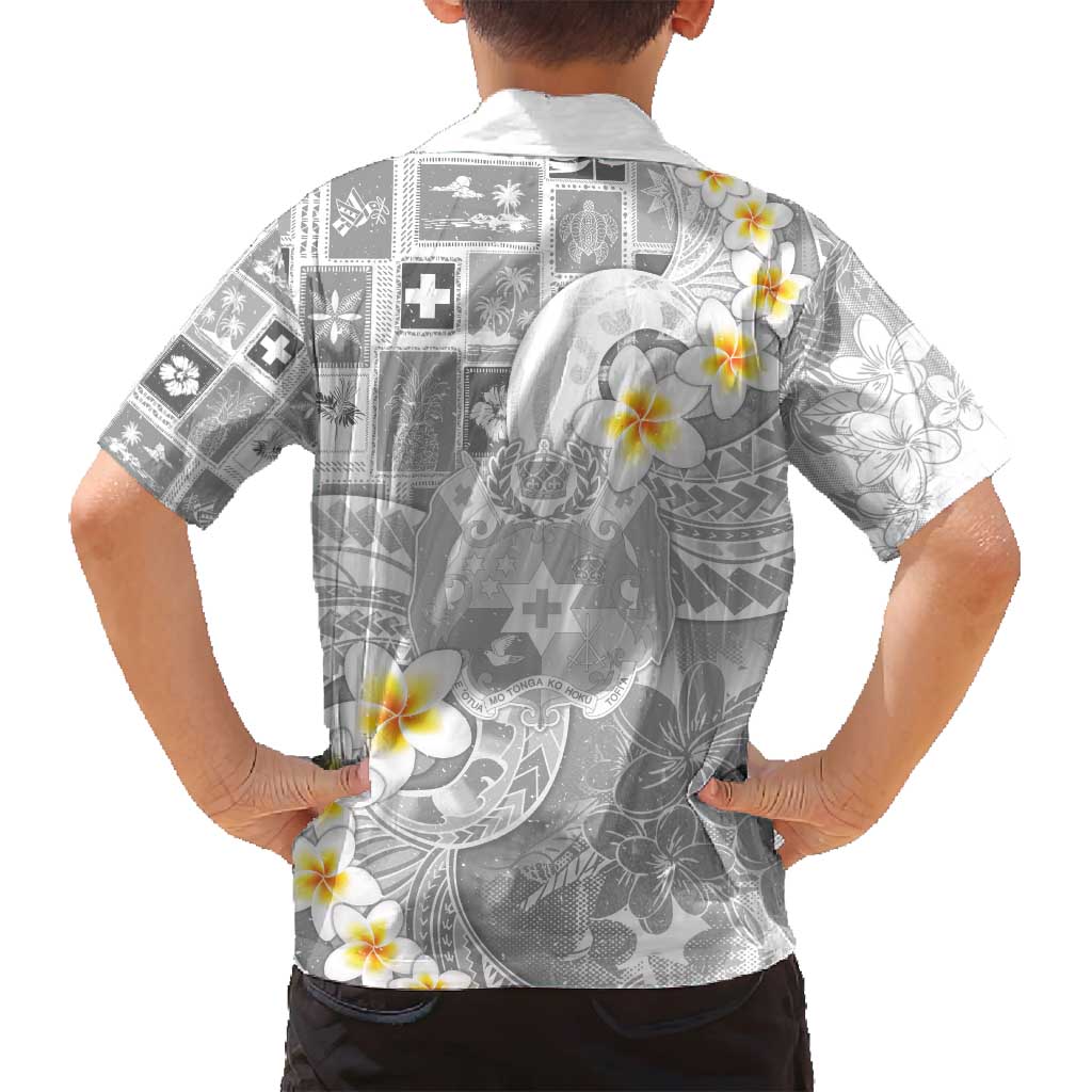 Tonga Christmas Family Matching Long Sleeve Bodycon Dress and Hawaiian Shirt Kilisimasi Fiefia Retro Style White - Polynesian Pride