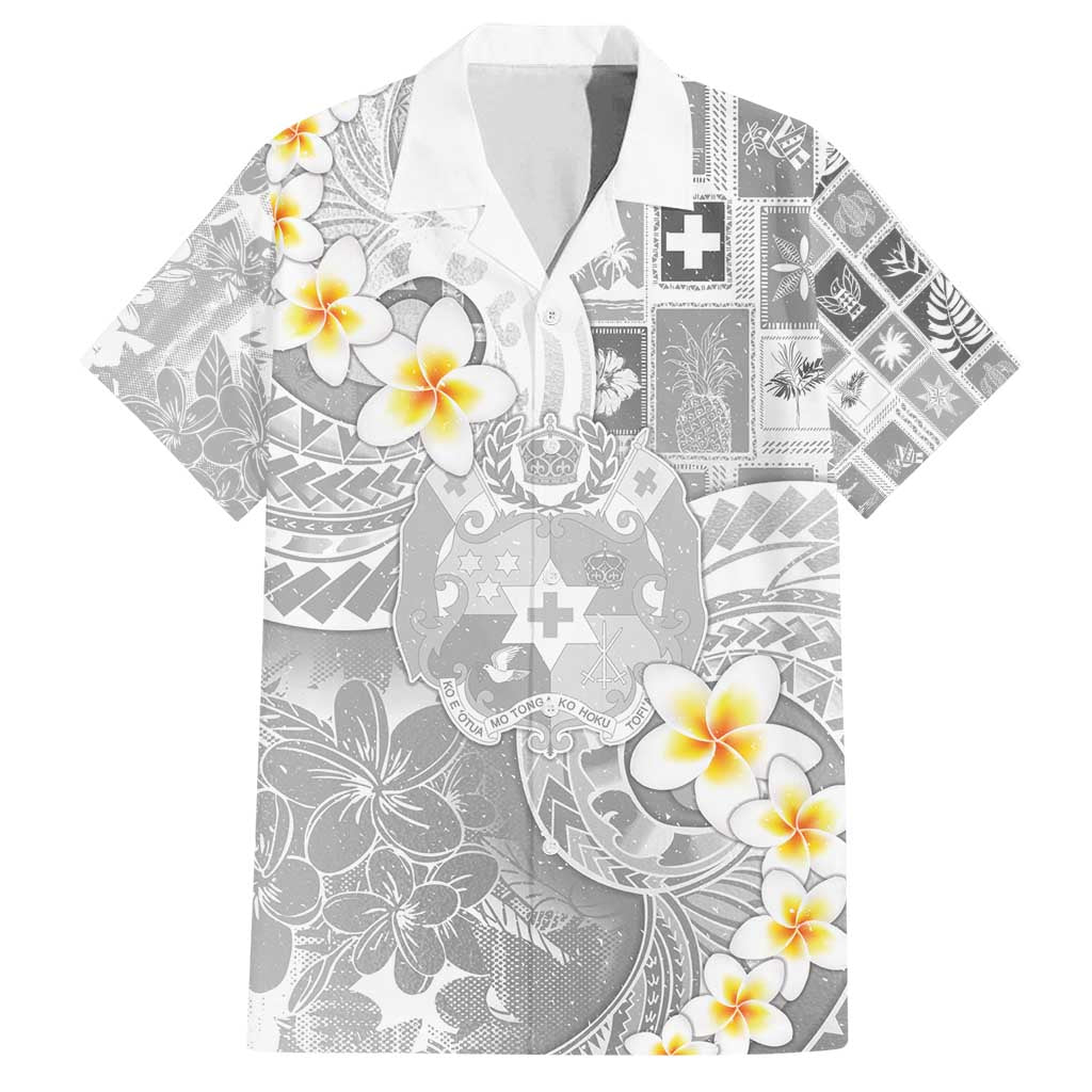 Tonga Christmas Family Matching Long Sleeve Bodycon Dress and Hawaiian Shirt Kilisimasi Fiefia Retro Style White - Polynesian Pride