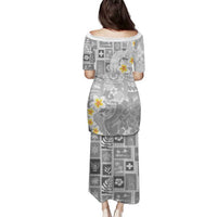 Tonga Christmas Family Matching Puletasi and Hawaiian Shirt Kilisimasi Fiefia Retro Style White - Polynesian Pride