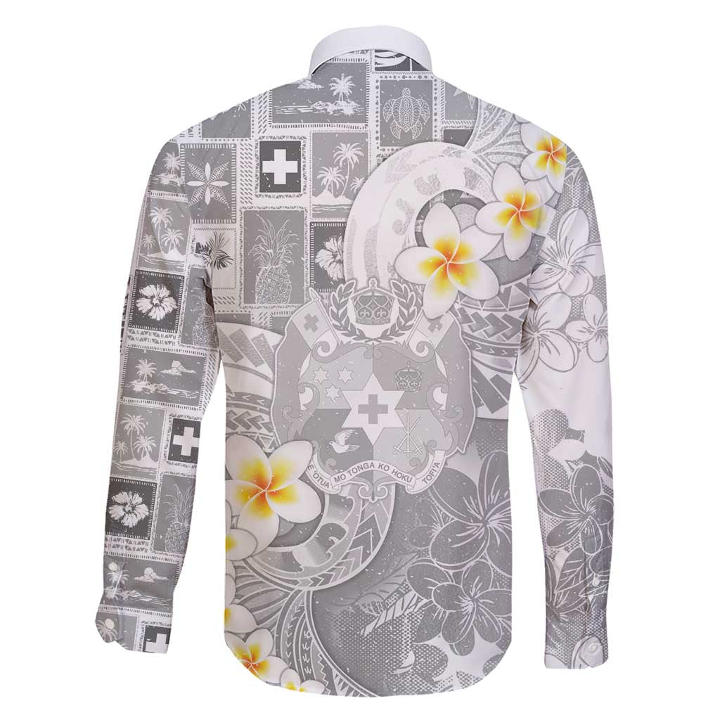 Tonga Christmas Family Matching Short Sleeve Bodycon Dress and Hawaiian Shirt Kilisimasi Fiefia Retro Style White - Polynesian Pride