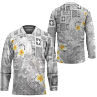 Tonga Christmas Hockey Jersey Kilisimasi Fiefia Retro Style White - Polynesian Pride