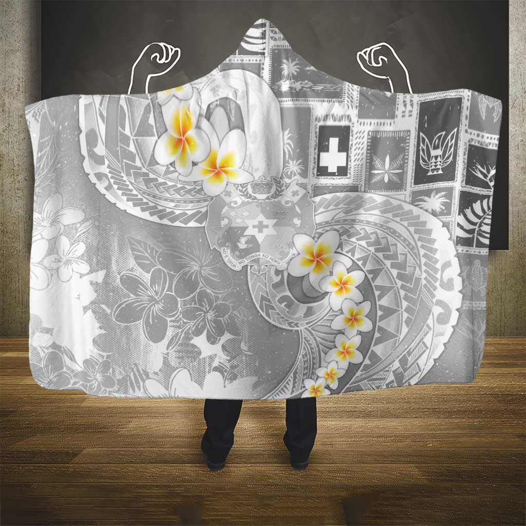 Tonga Christmas Hooded Blanket Kilisimasi Fiefia Retro Style White - Polynesian Pride