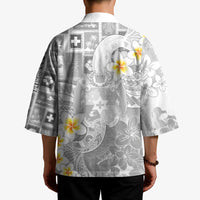 Tonga Christmas Kimono Kilisimasi Fiefia Retro Style White - Polynesian Pride