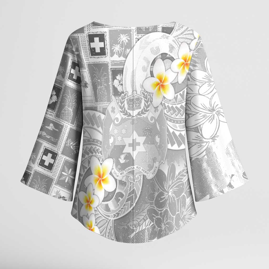 Tonga Christmas Kimono Sleeve Blouse Kilisimasi Fiefia Retro Style White - Polynesian Pride