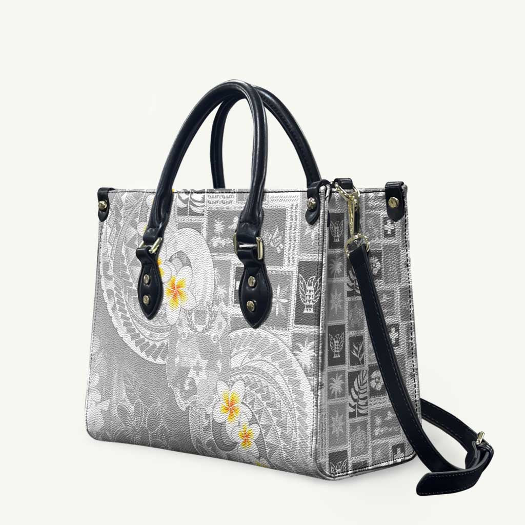 Tonga Christmas Leather Bag Kilisimasi Fiefia Retro Style White - Polynesian Pride