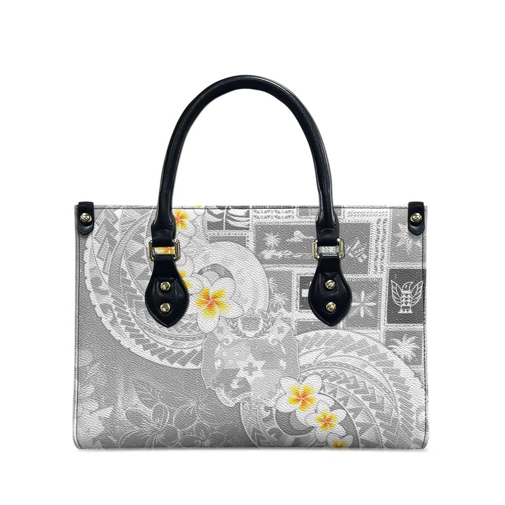 Tonga Christmas Leather Bag Kilisimasi Fiefia Retro Style White - Polynesian Pride