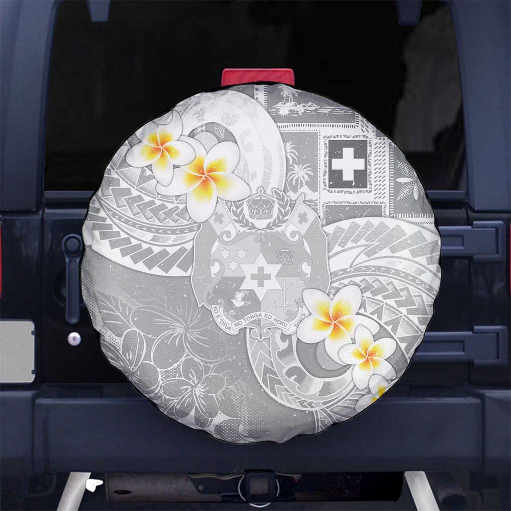 Tonga Christmas Spare Tire Cover Kilisimasi Fiefia Retro Style White - Polynesian Pride