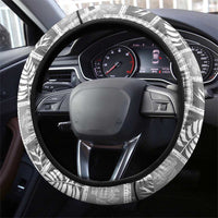 Tonga Christmas Steering Wheel Cover Kilisimasi Fiefia Retro Style White - Polynesian Pride