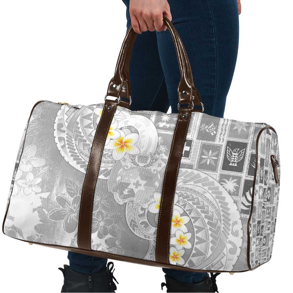 Tonga Christmas Travel Bag Kilisimasi Fiefia Retro Style White - Polynesian Pride