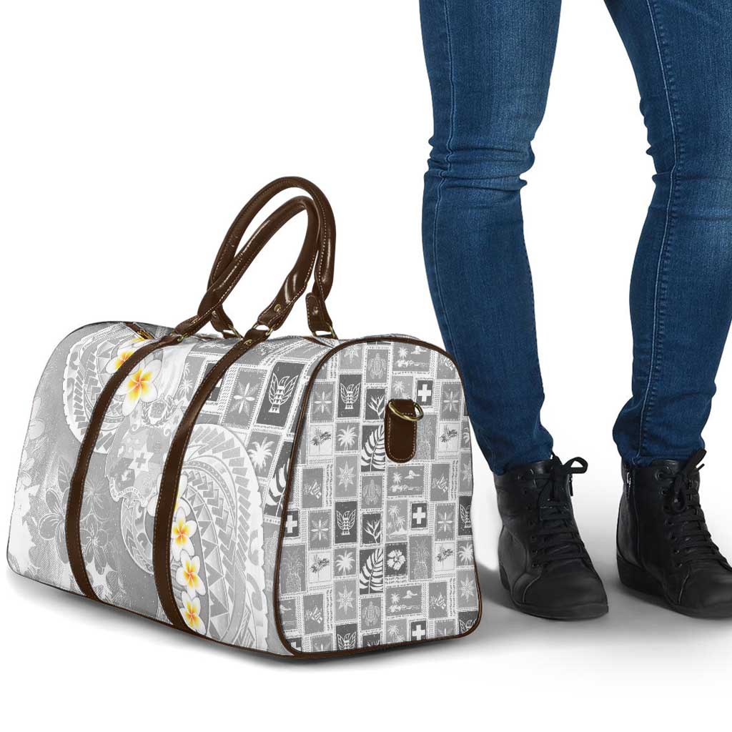 Tonga Christmas Travel Bag Kilisimasi Fiefia Retro Style White - Polynesian Pride