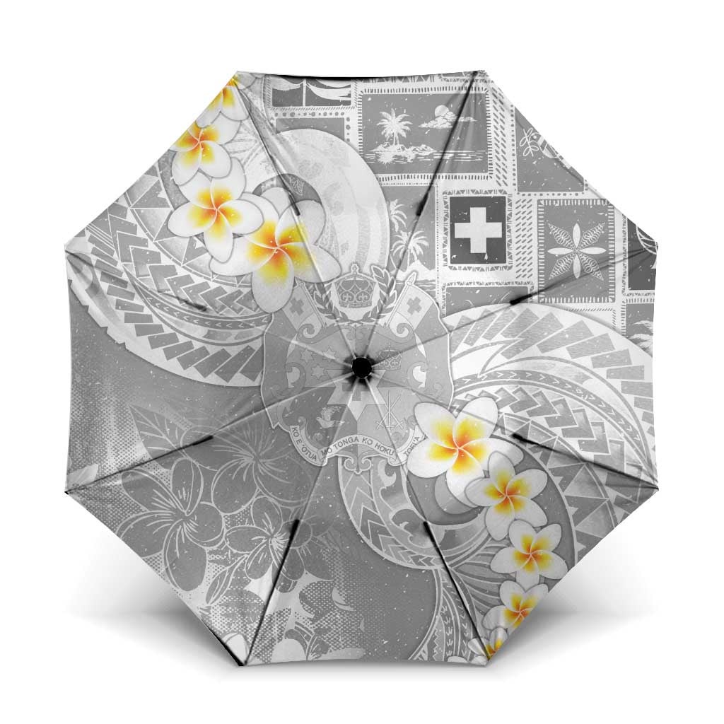 Tonga Christmas Umbrella Kilisimasi Fiefia Retro Style White - Polynesian Pride
