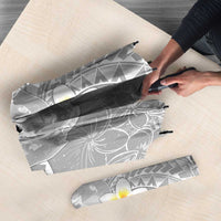 Tonga Christmas Umbrella Kilisimasi Fiefia Retro Style White - Polynesian Pride