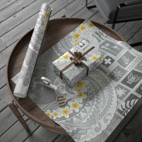 Tonga Christmas Wrapping Paper Kilisimasi Fiefia Retro Style White - Polynesian Pride
