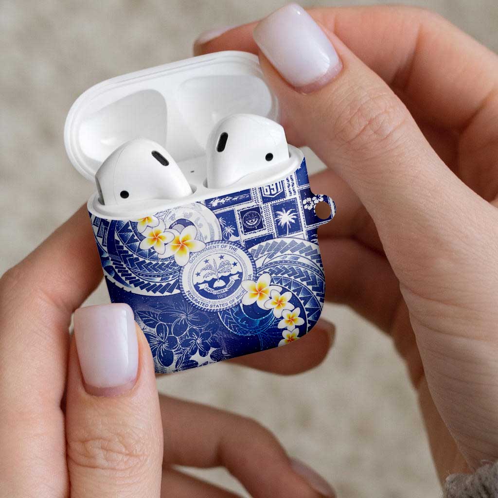 Federated States Of Micronesia Christmas AirPods Case Retro Style Bright Version - Polynesian Pride