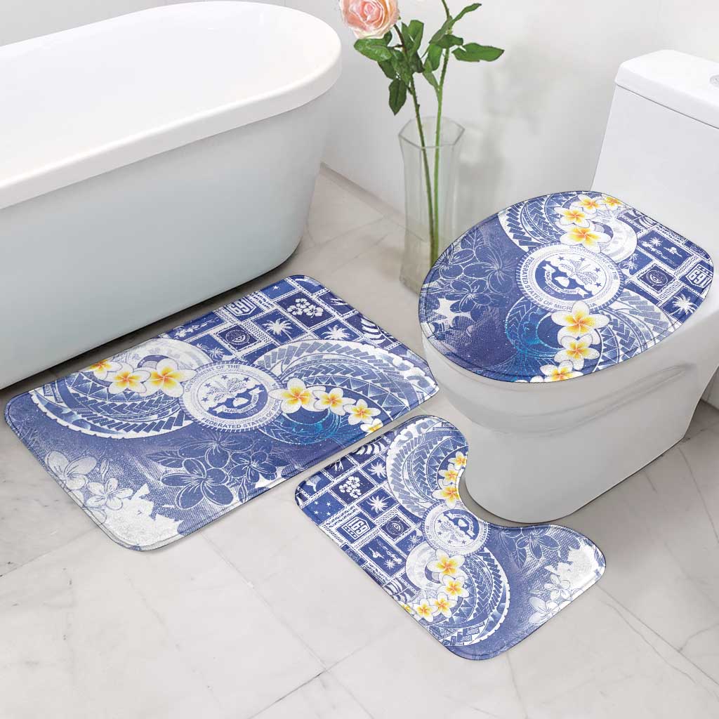 Federated States Of Micronesia Christmas Bathroom Set Retro Style Bright Version - Polynesian Pride