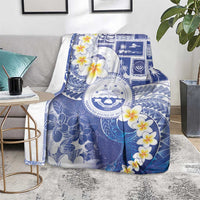 Federated States Of Micronesia Christmas Blanket Retro Style Bright Version - Polynesian Pride