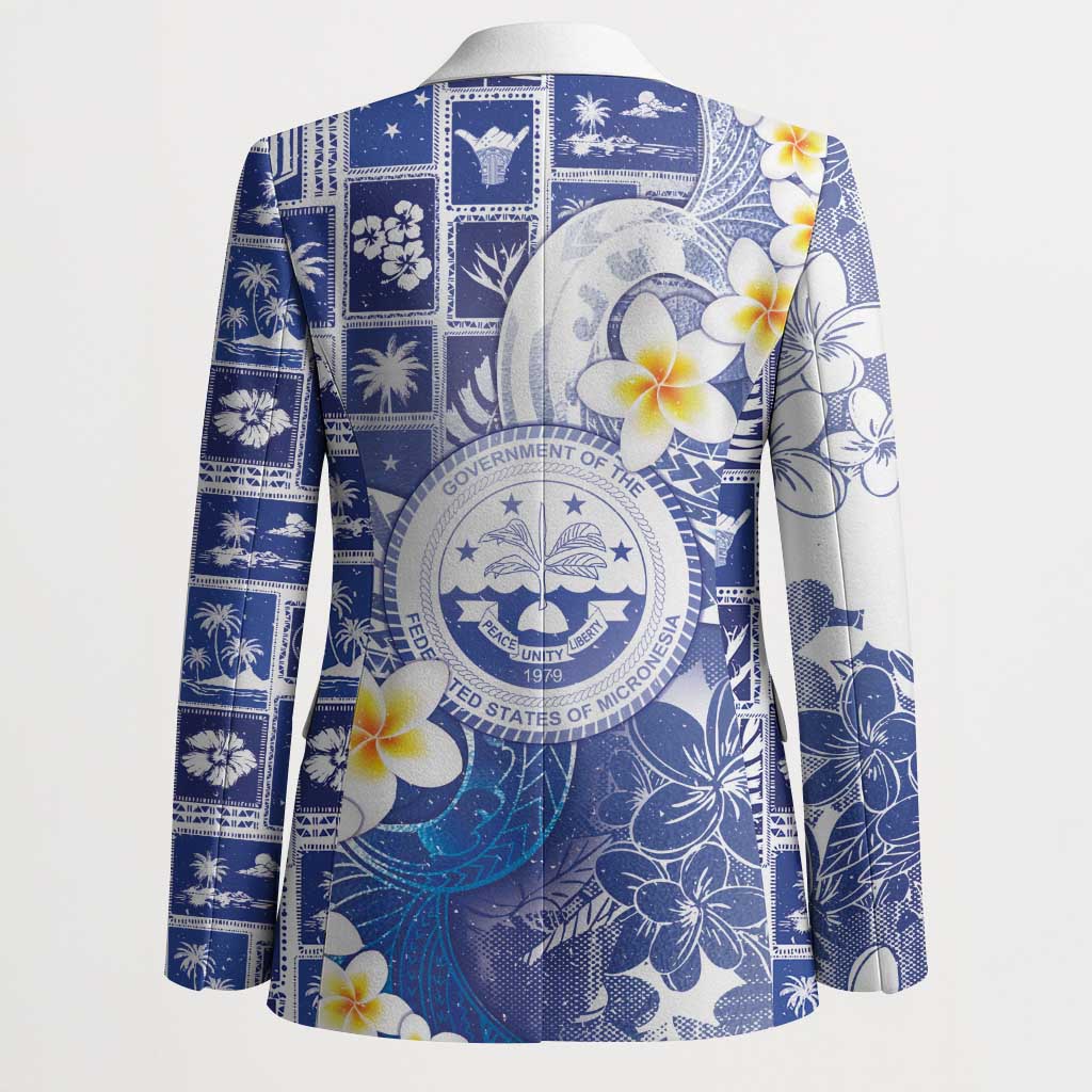 Federated States Of Micronesia Christmas Blazer Retro Style Bright Version - Polynesian Pride