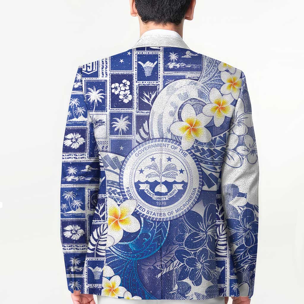 Federated States Of Micronesia Christmas Blazer Retro Style Bright Version - Polynesian Pride