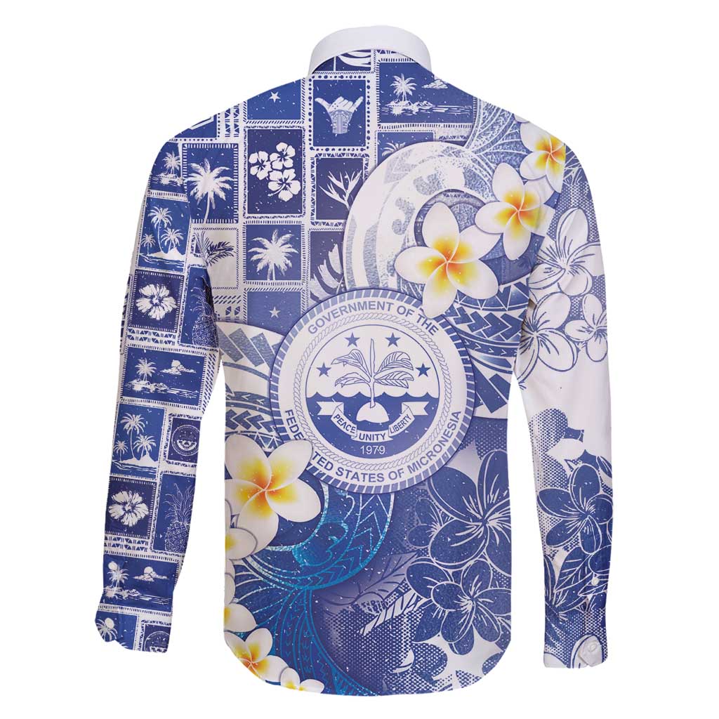 Federated States Of Micronesia Christmas Family Matching Mermaid Dress and Hawaiian Shirt Retro Style Bright Version - Polynesian Pride