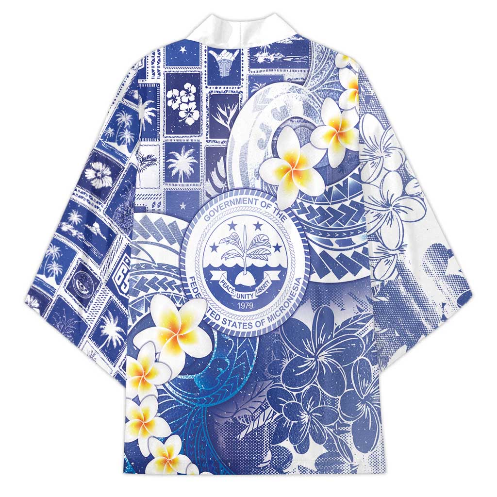 Federated States Of Micronesia Christmas Kimono Retro Style Bright Version - Polynesian Pride