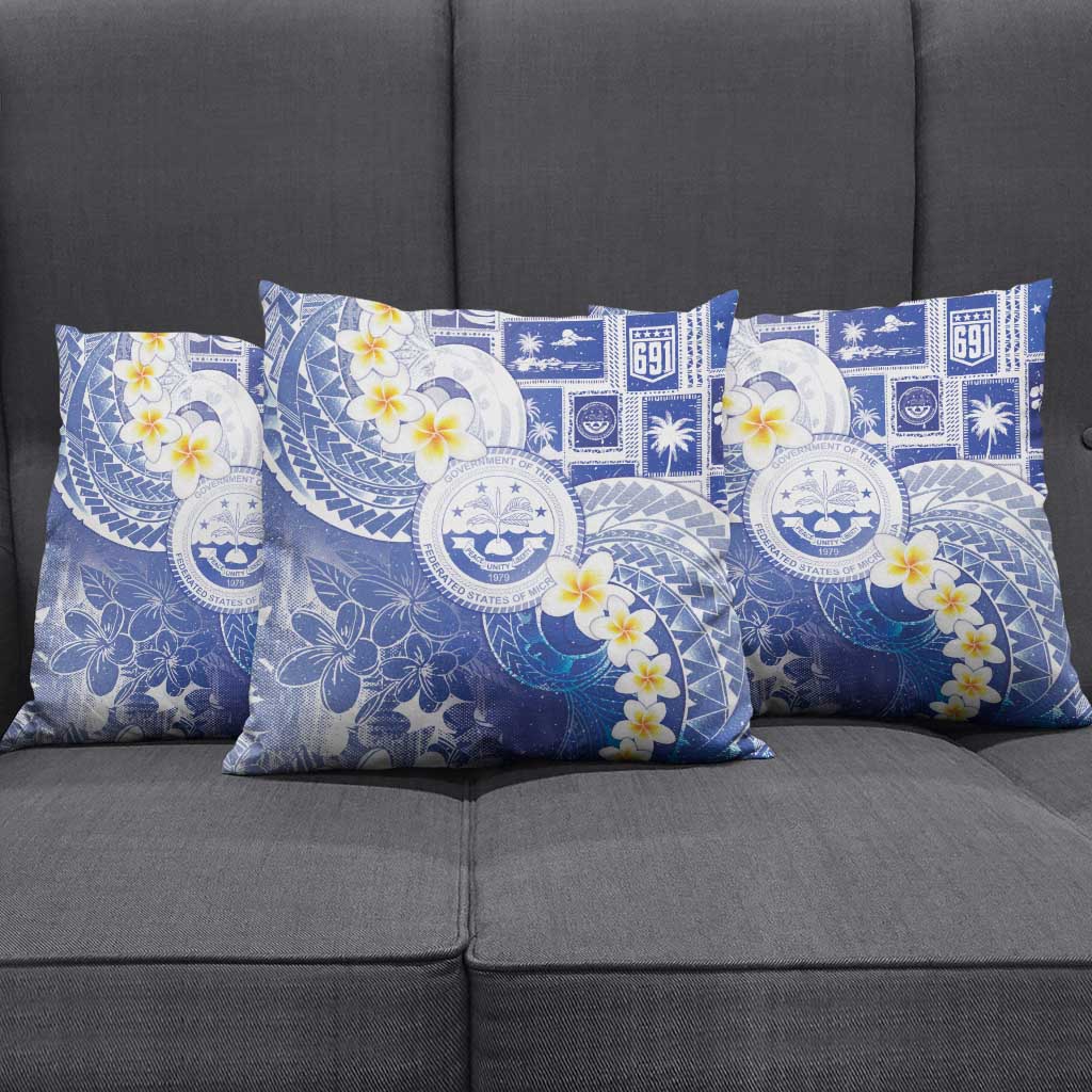 Federated States Of Micronesia Christmas Pillow Cover Retro Style Bright Version - Polynesian Pride