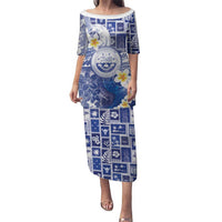 Federated States Of Micronesia Christmas Puletasi Retro Style Bright Version - Polynesian Pride