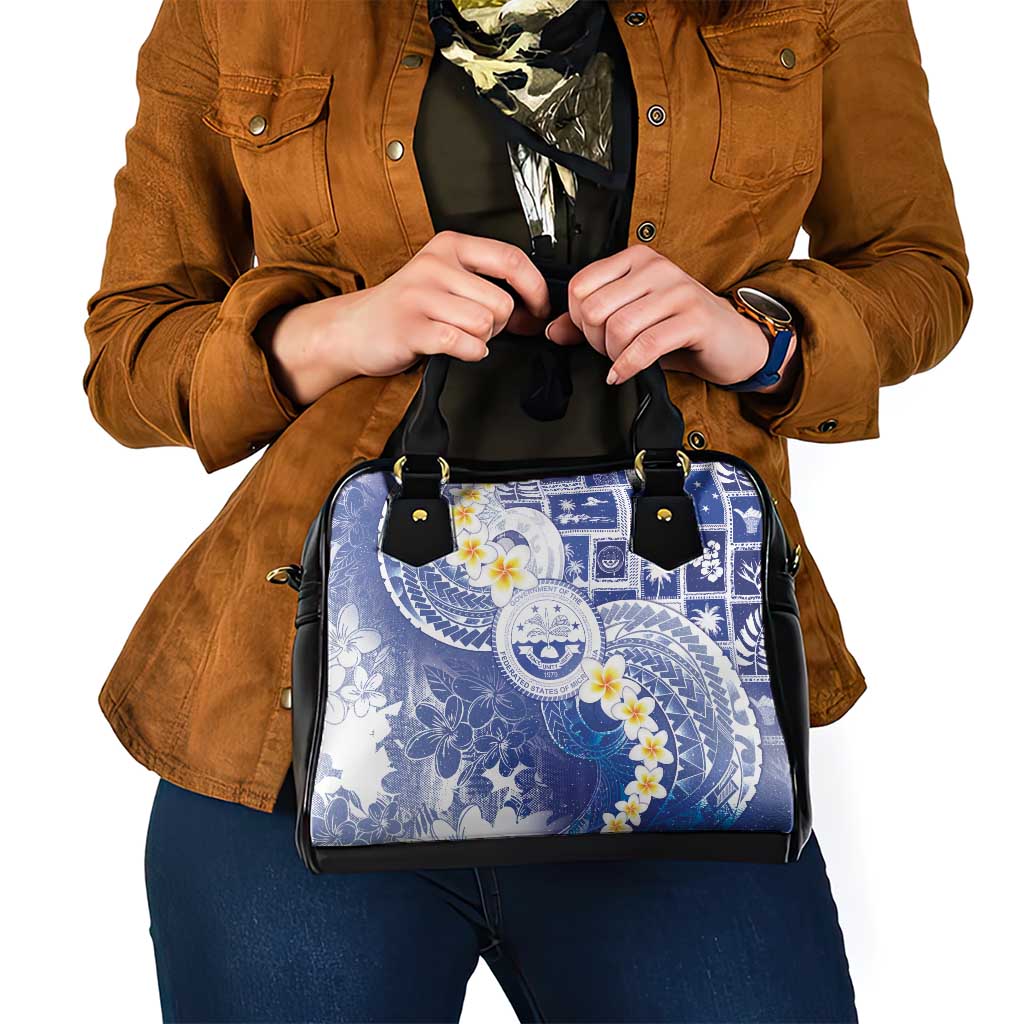 Federated States Of Micronesia Christmas Shoulder Handbag Retro Style Bright Version - Polynesian Pride