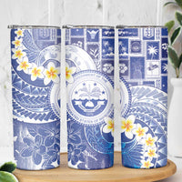 Federated States Of Micronesia Christmas Skinny Tumbler Retro Style Bright Version - Polynesian Pride