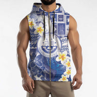 Federated States Of Micronesia Christmas Sleeveless Zip Hoodie Retro Style Bright Version - Polynesian Pride