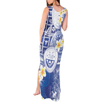 Federated States Of Micronesia Christmas Tank Maxi Dress Retro Style Bright Version - Polynesian Pride