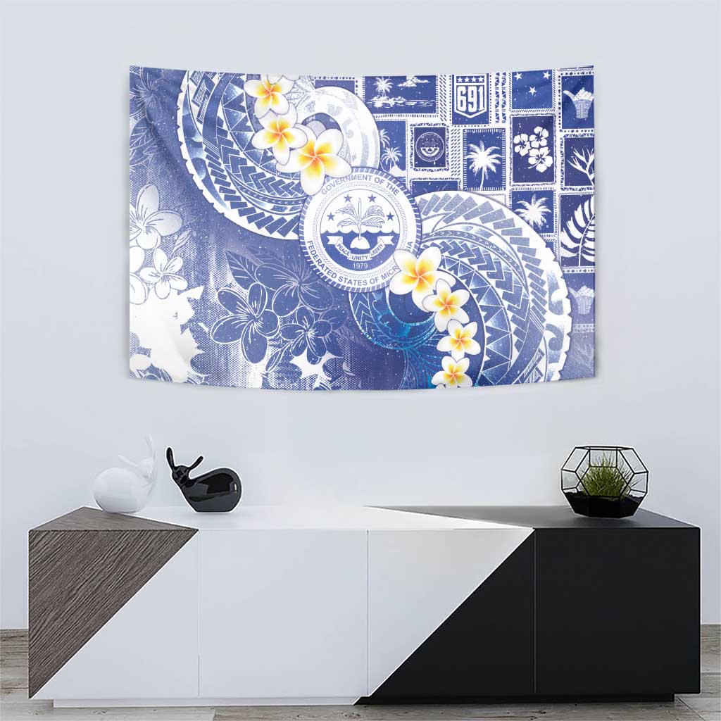 Federated States Of Micronesia Christmas Tapestry Retro Style Bright Version - Polynesian Pride