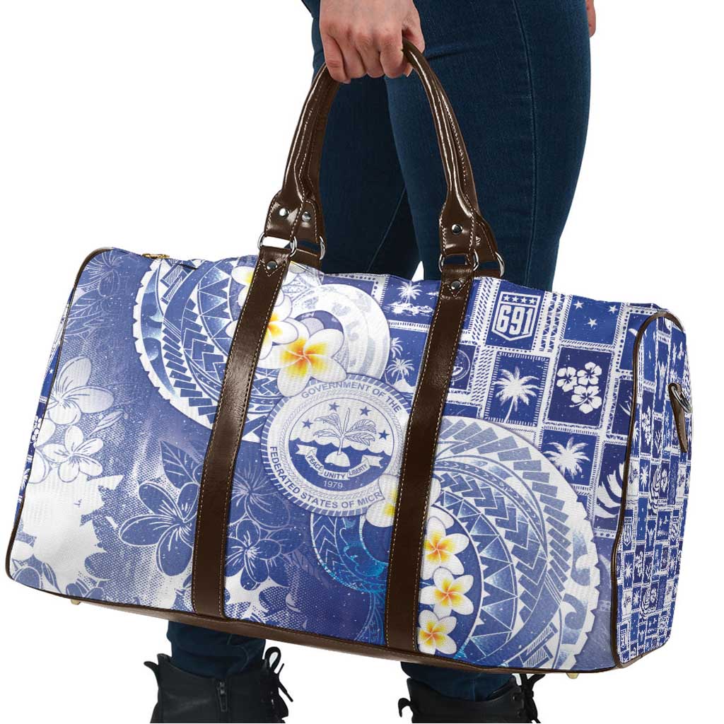Federated States Of Micronesia Christmas Travel Bag Retro Style Bright Version - Polynesian Pride