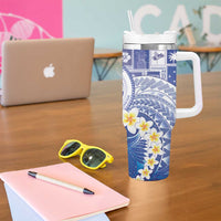 Federated States Of Micronesia Christmas Tumbler With Handle Retro Style Bright Version - Polynesian Pride