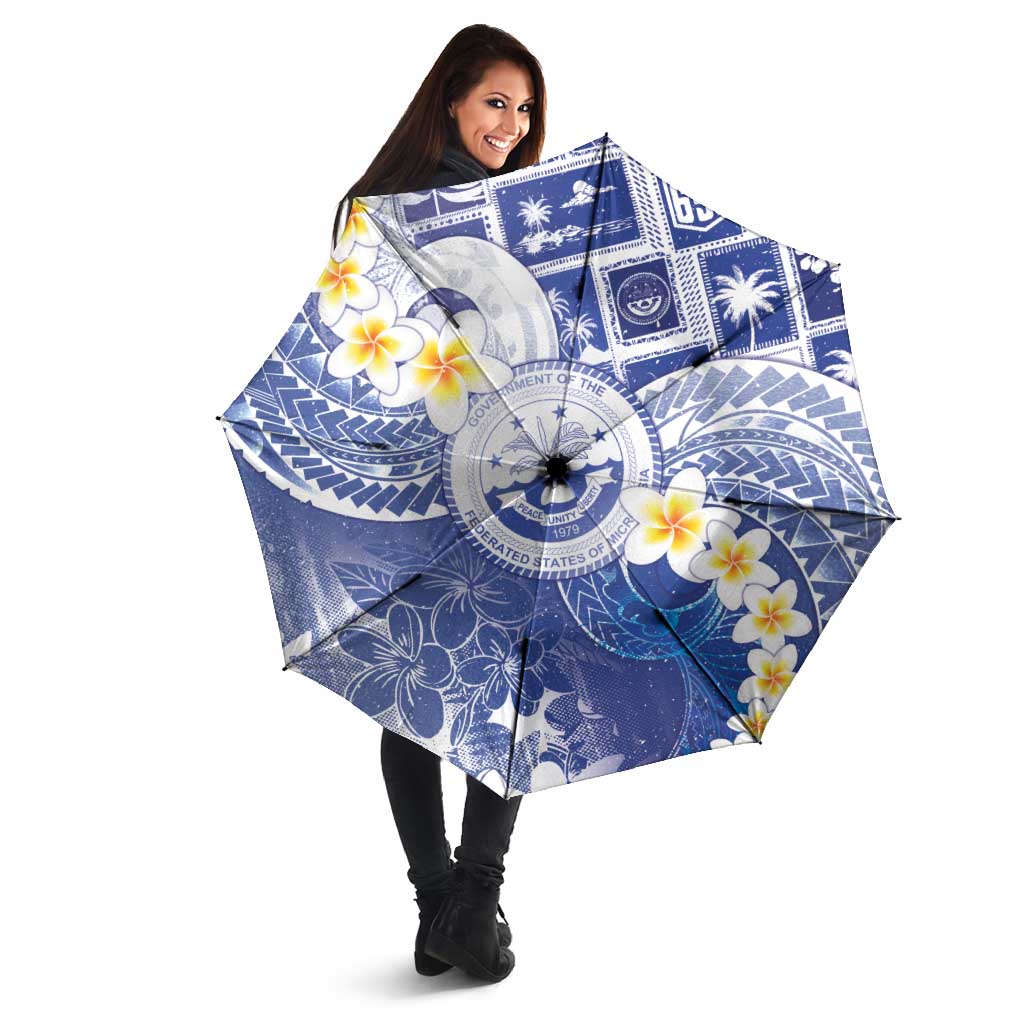 Federated States Of Micronesia Christmas Umbrella Retro Style Bright Version - Polynesian Pride