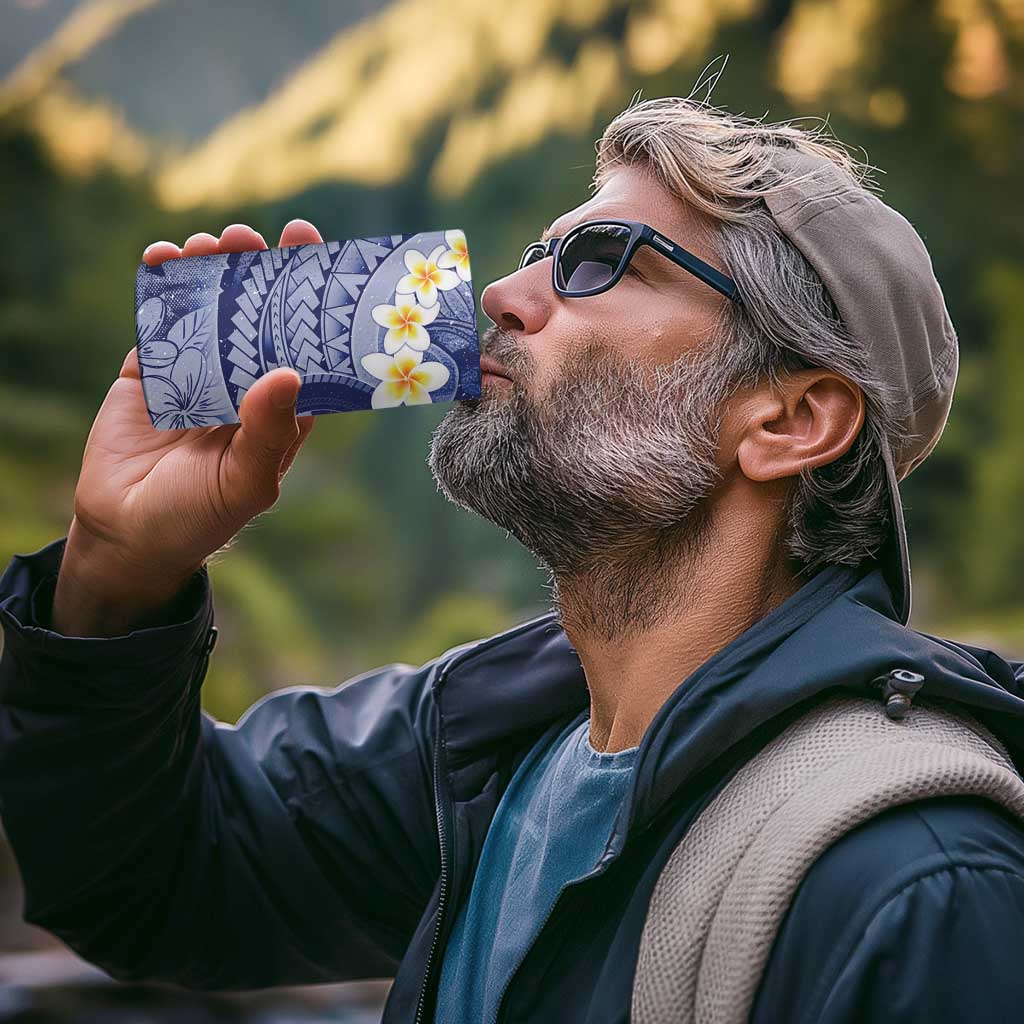 Federated States Of Micronesia Christmas 4 in 1 Can Cooler Tumbler Retro Style Dark Version - Polynesian Pride