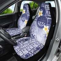 Federated States Of Micronesia Christmas Car Seat Cover Retro Style Dark Version - Polynesian Pride