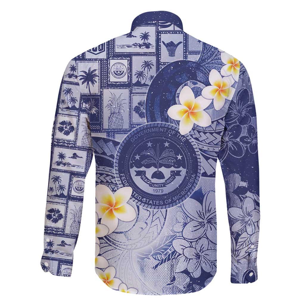 Federated States Of Micronesia Christmas Family Matching Puletasi and Hawaiian Shirt Retro Style Dark Version - Polynesian Pride