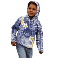 Federated States Of Micronesia Christmas Kid Hoodie Retro Style Dark Version - Polynesian Pride