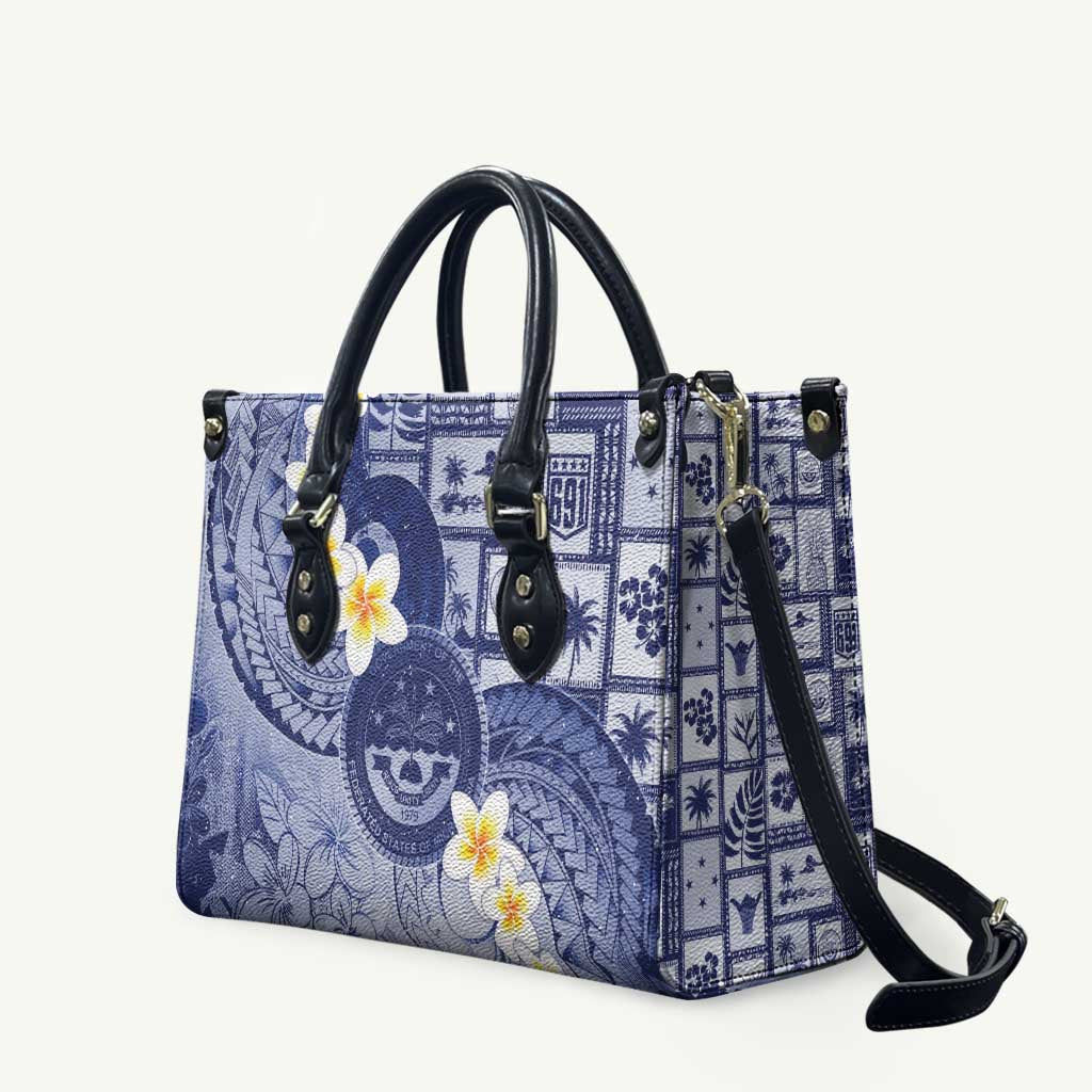 Federated States Of Micronesia Christmas Leather Bag Retro Style Dark Version - Polynesian Pride