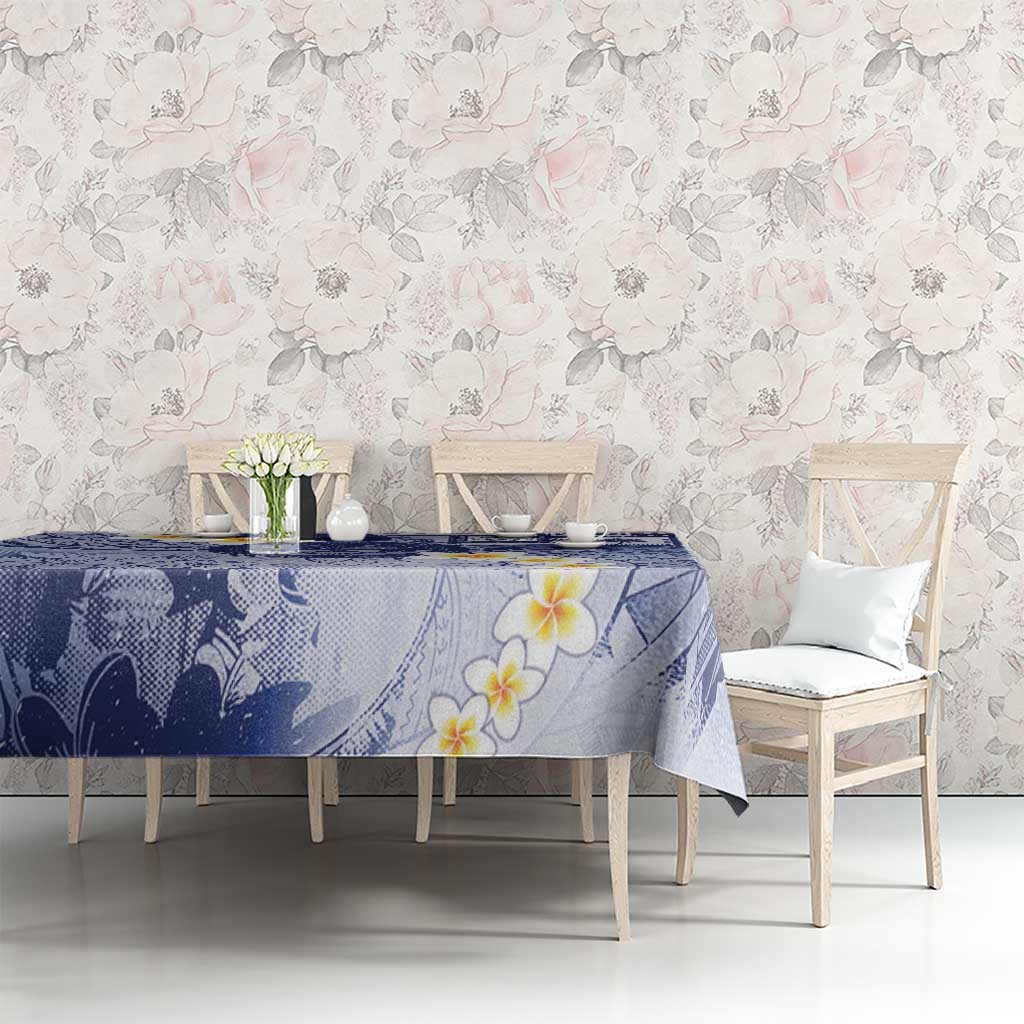 Federated States Of Micronesia Christmas Tablecloth Retro Style Dark Version - Polynesian Pride