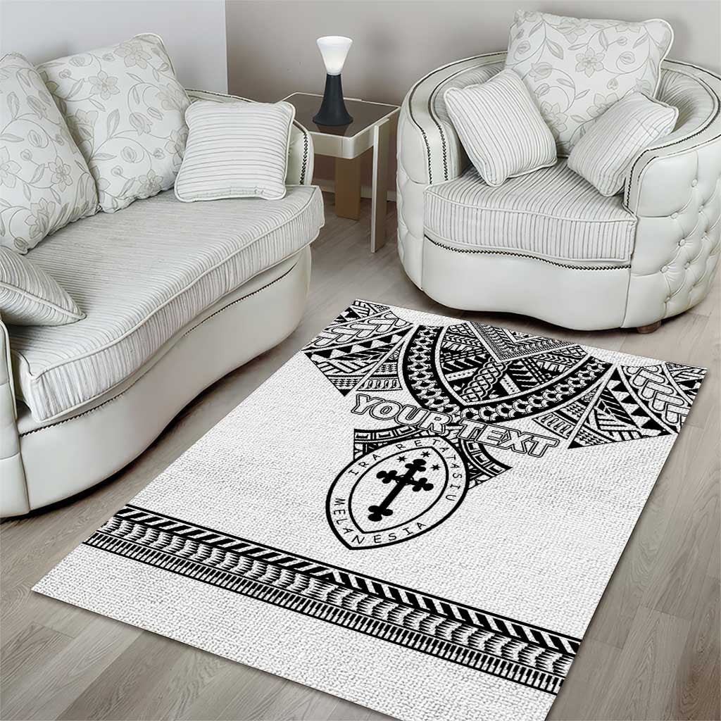 Personalised Melanesian Brotherhood Area Rug With Tribal Pattern - Polynesian Pride
