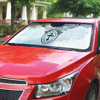 Personalised Melanesian Brotherhood Auto Sun Shade With Tribal Pattern - Polynesian Pride