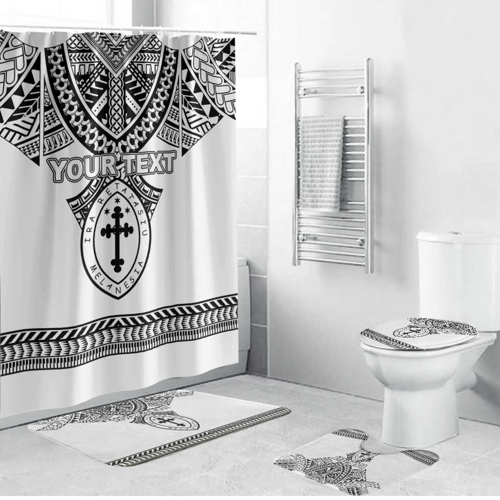 Personalised Melanesian Brotherhood Bathroom Set With Tribal Pattern - Polynesian Pride