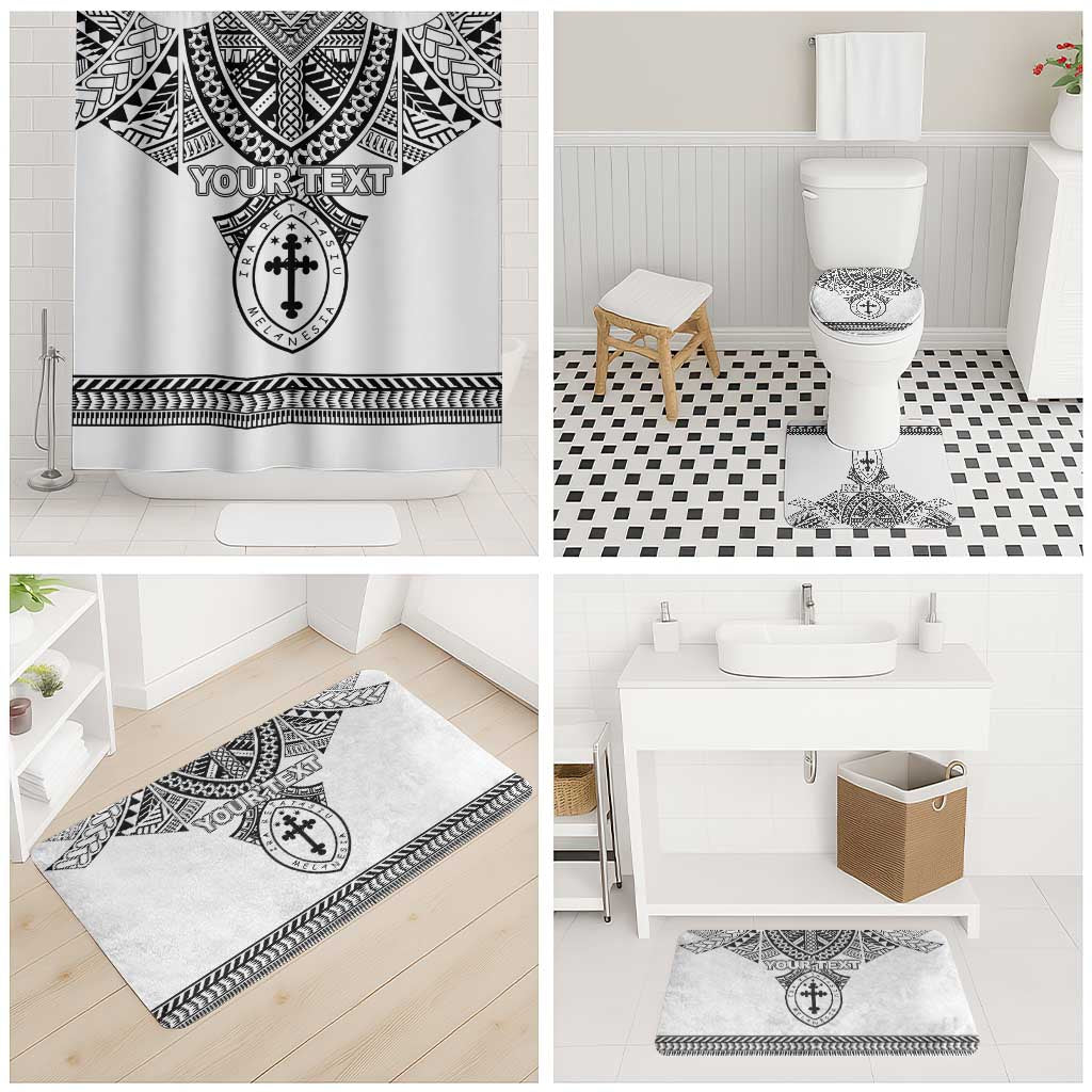 Personalised Melanesian Brotherhood Bathroom Set With Tribal Pattern - Polynesian Pride