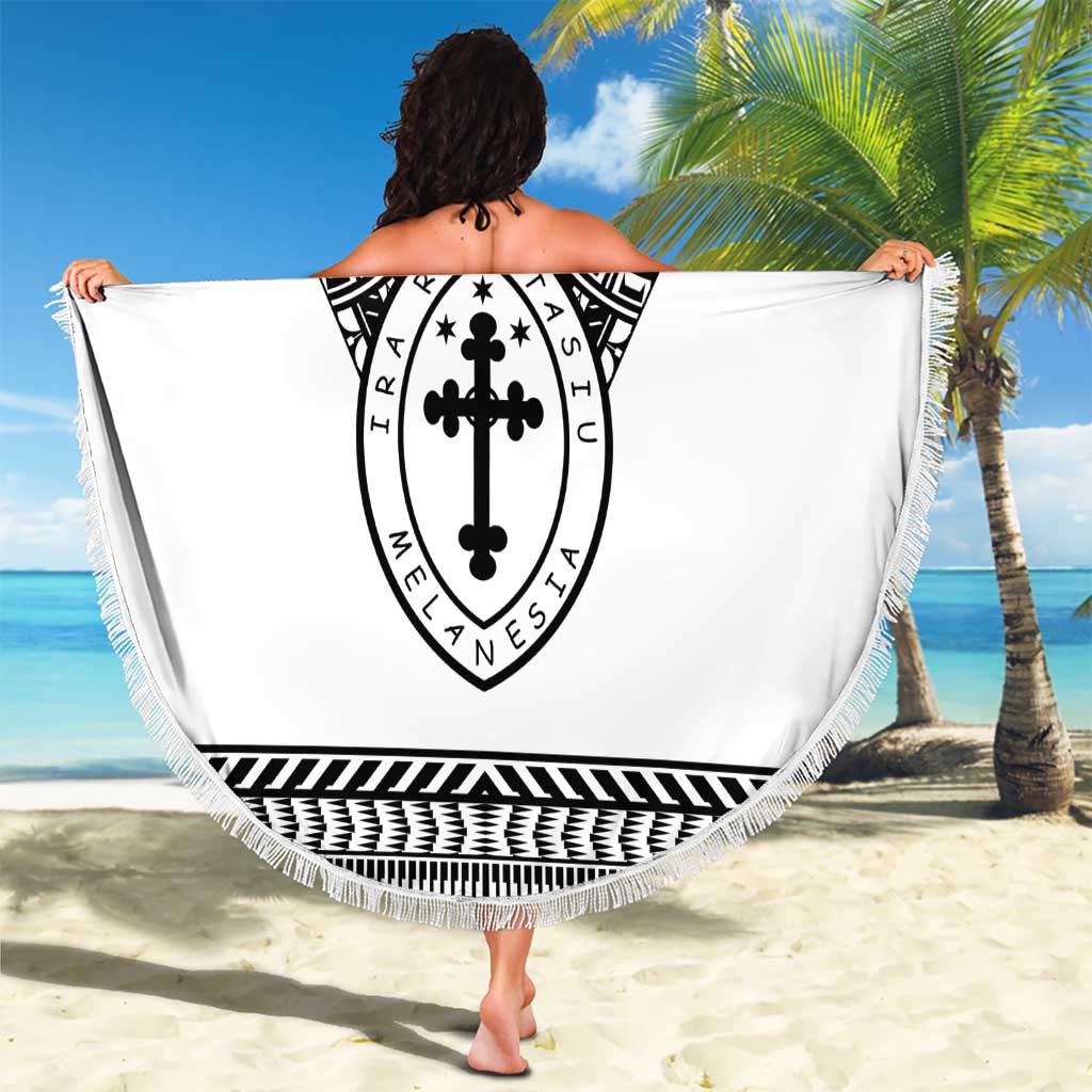 Personalised Melanesian Brotherhood Beach Blanket With Tribal Pattern - Polynesian Pride
