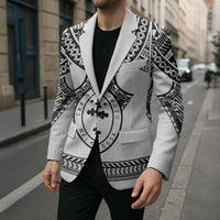Personalised Melanesian Brotherhood Blazer With Tribal Pattern - Polynesian Pride